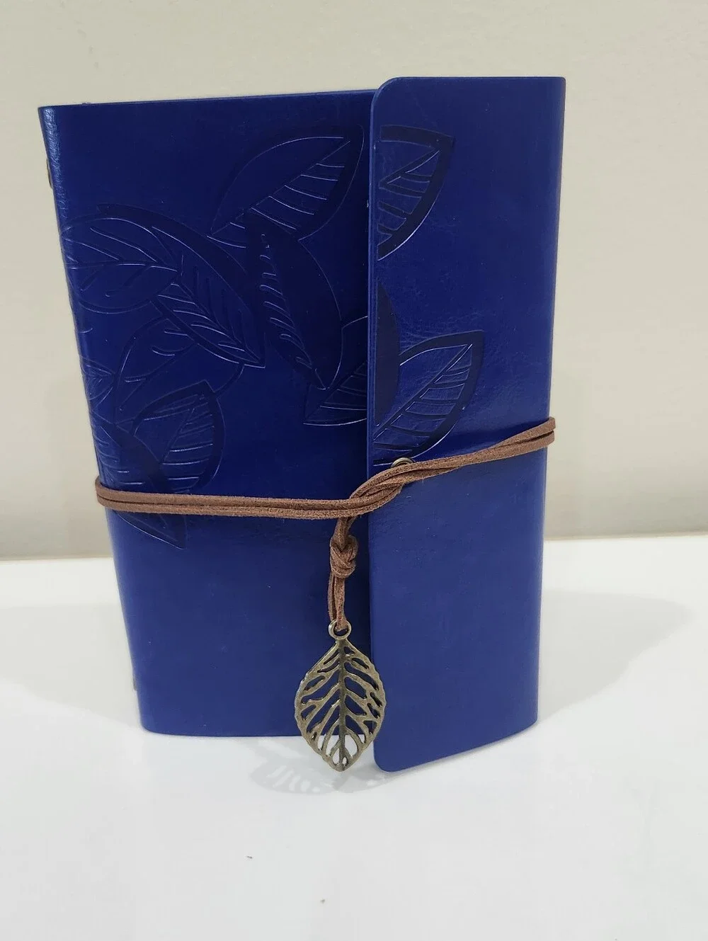 Embossed Leather Blank Notebook Journal Diary Refillable Loose Leaf Sketchbook